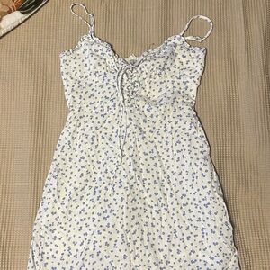 Cotton On White and Blue Floral Dress